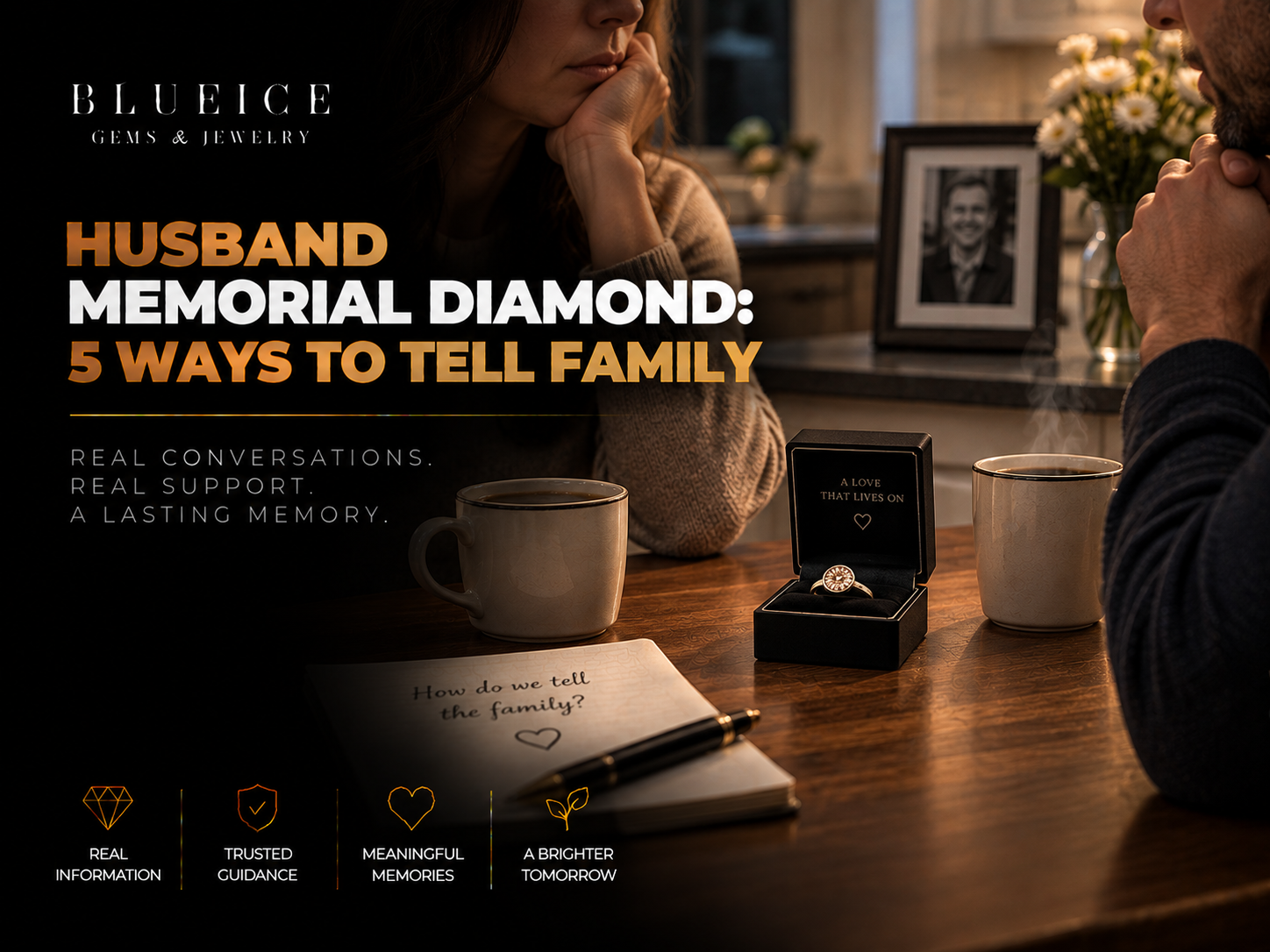 How to Talk to Family About a Husband Memorial Diamond