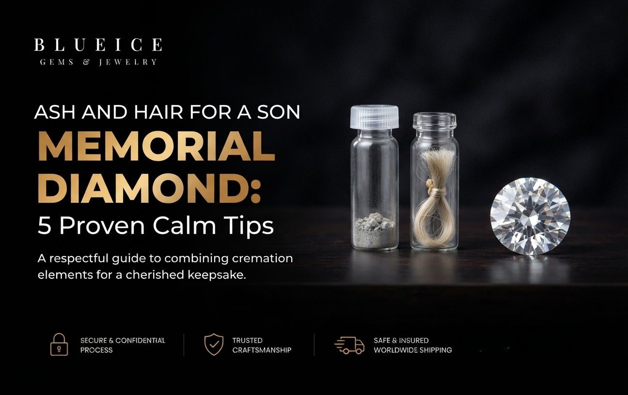 How Much Ash and Hair Do You Need for a Son Memorial Diamond?