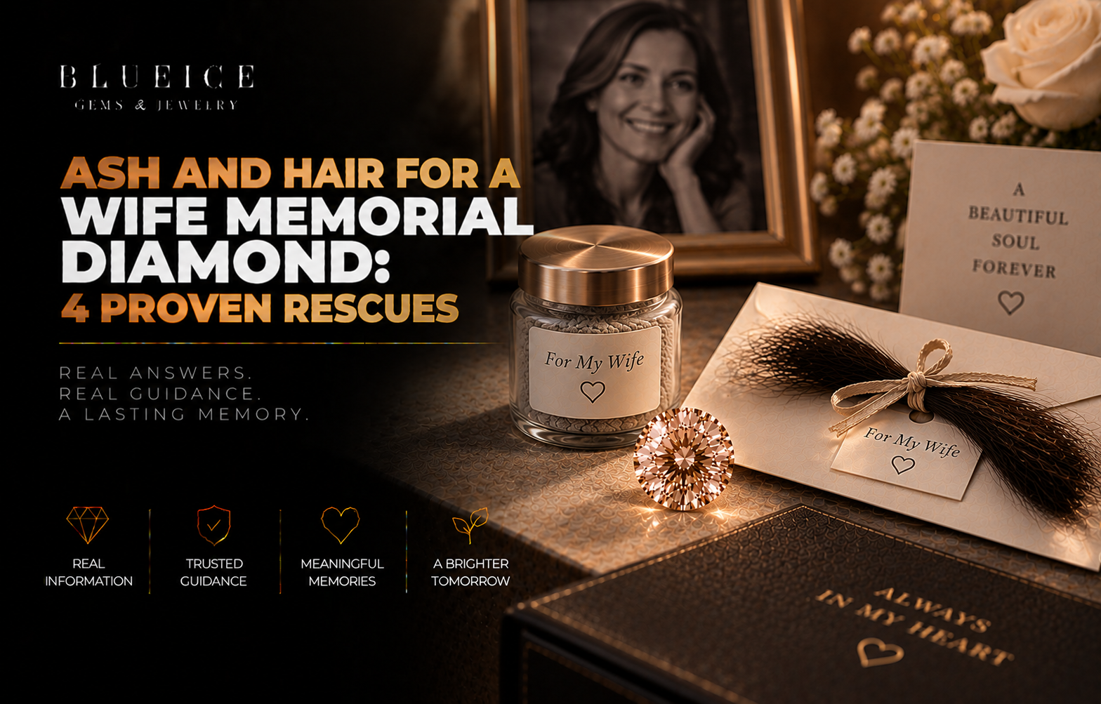 How Much Ash and Hair Do You Need for a Wife Memorial Diamond?