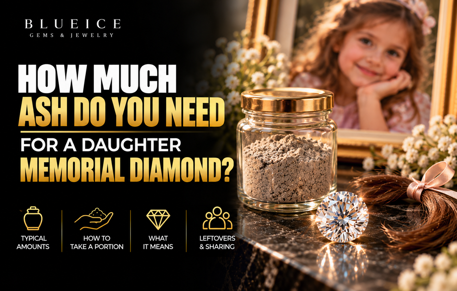How Much Ash Do You Need for a Daughter Memorial Diamond?
