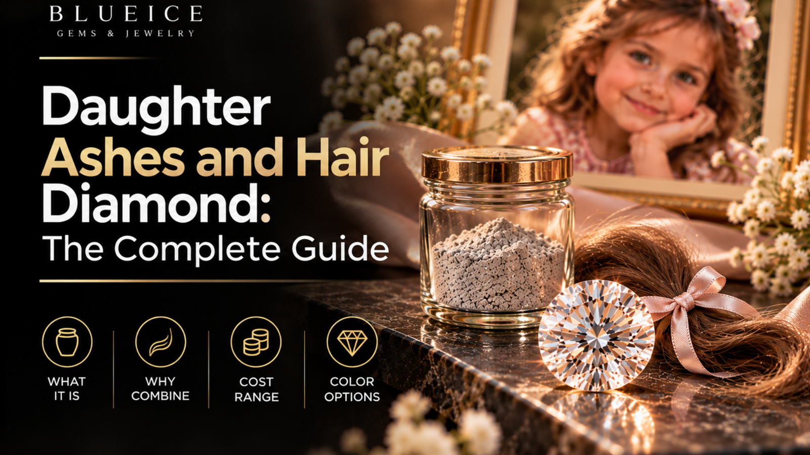 daughter ashes hair diamond