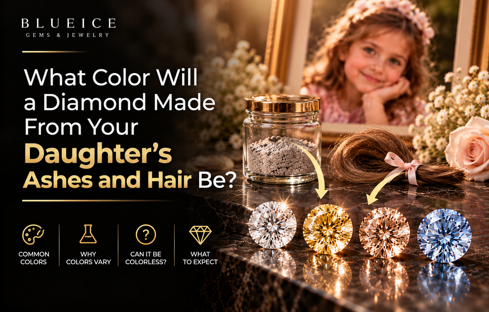 What Color Will a Diamond Made From Your Daughter’s Ashes and Hair Be?