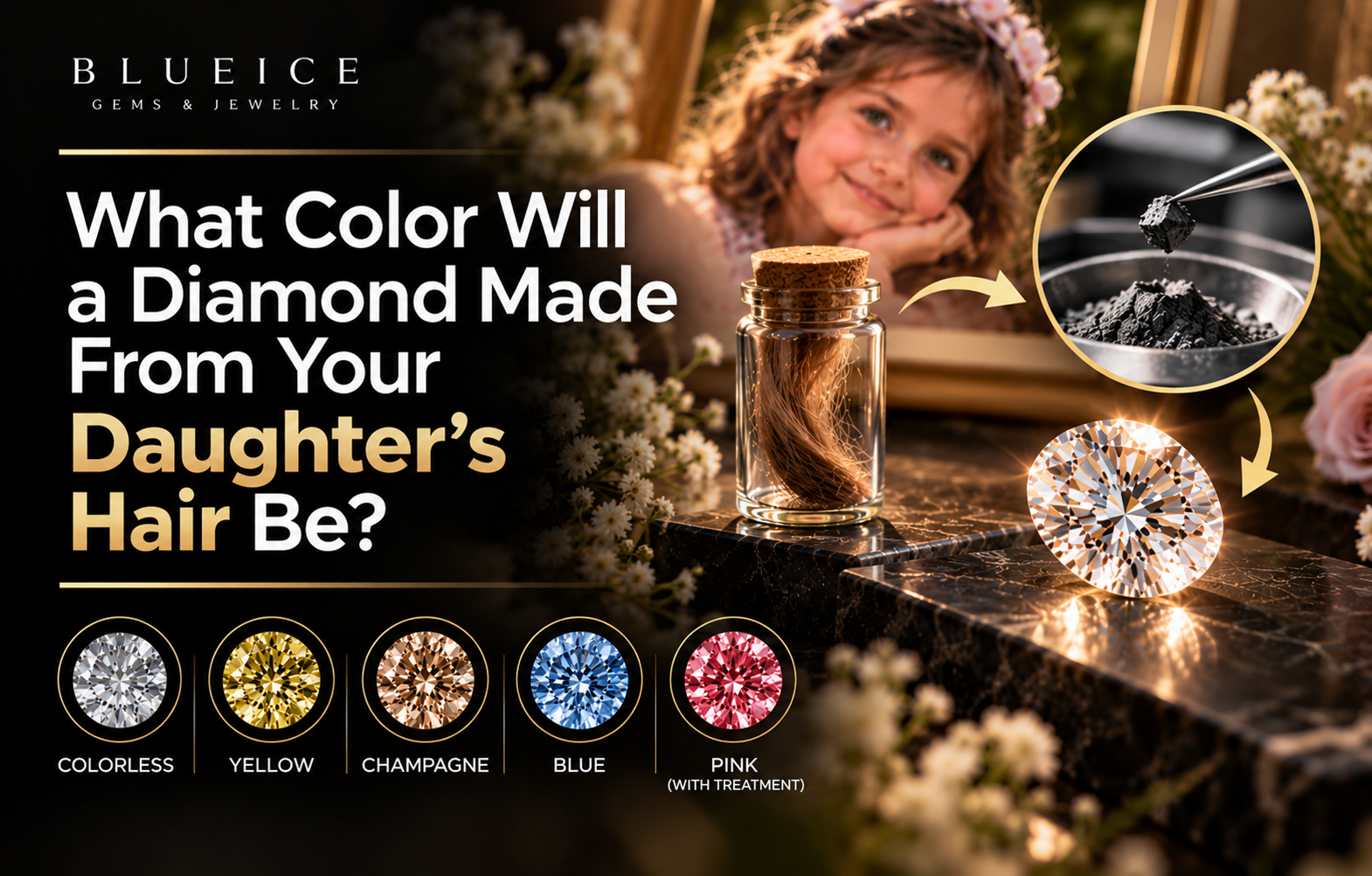 What Color Will a Diamond Made From Your Daughter’s Hair Be?