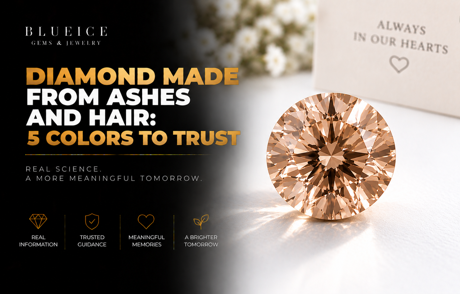 What Color Will a Diamond Made From Your Father’s Ashes and Hair Be?