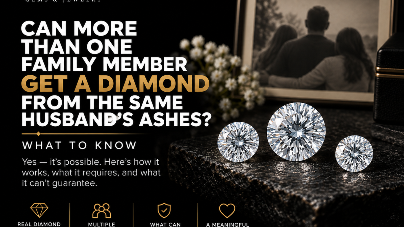 family member get diamond same husbands ashes