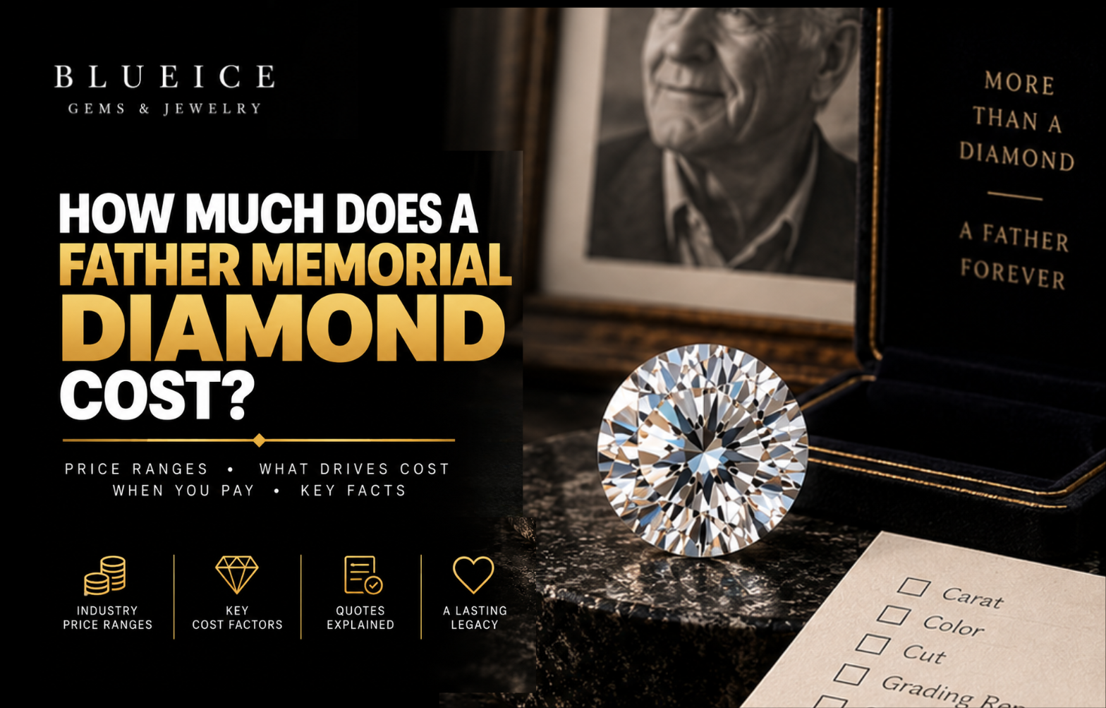How Much Does a Father Memorial Diamond Cost?