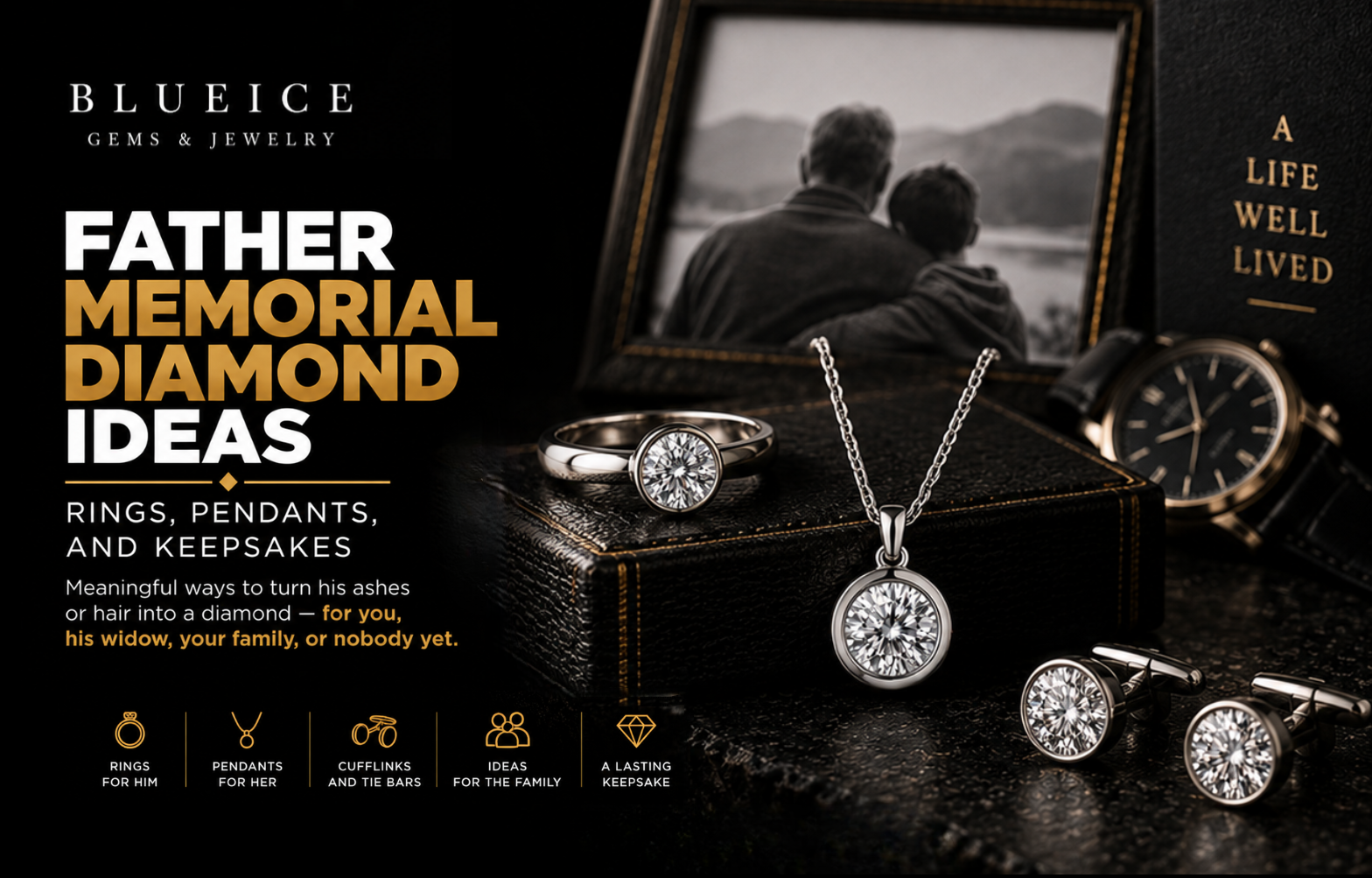 Father Memorial Diamond Ideas: Rings, Pendants, and Keepsakes