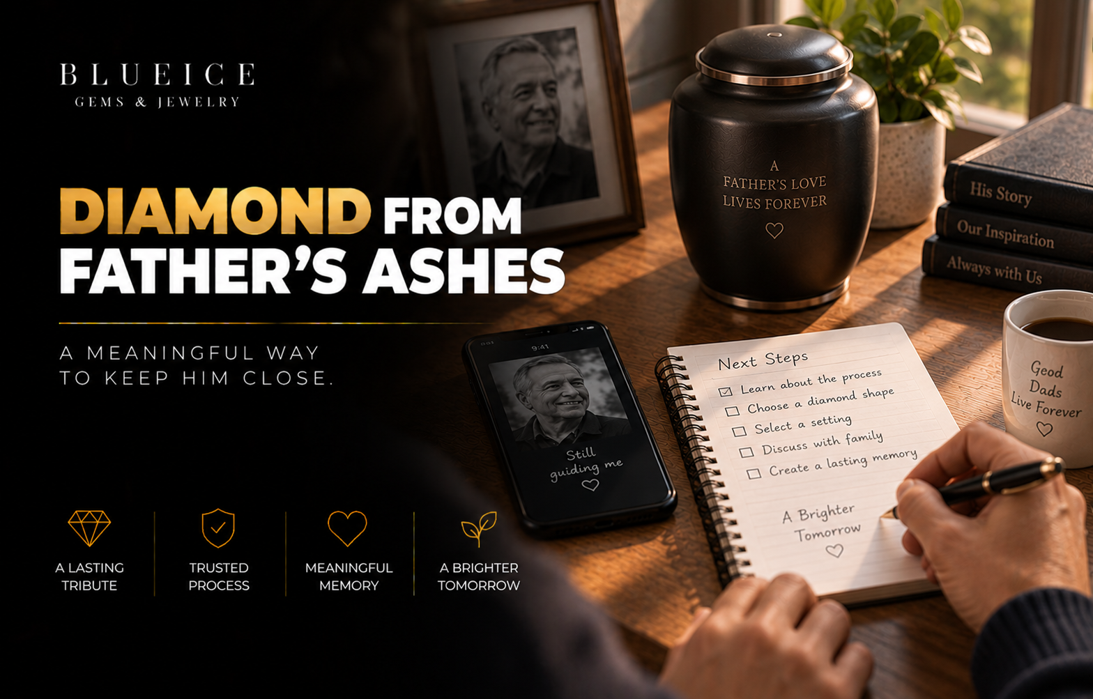 How to Turn Your Father’s Ashes Into a Diamond