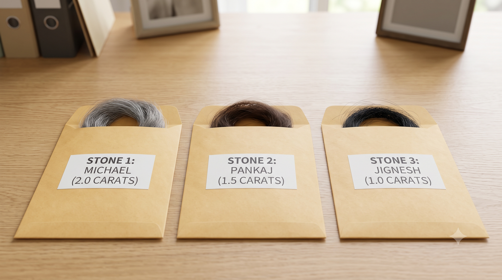 A small lock of hair resting in an open palm | Stock acceptable; shows the minimum at true scale