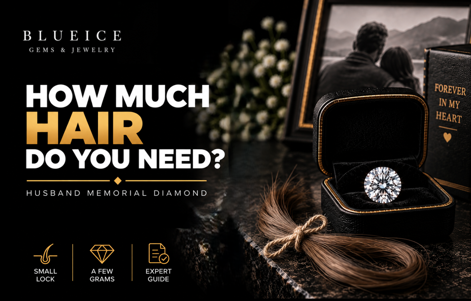 How Much Hair Do You Need for a Husband Memorial Diamond?