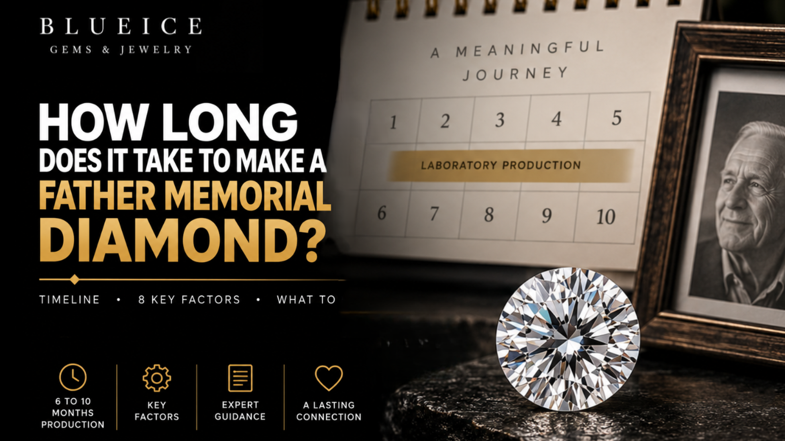 How long it takes to make father memorial diamonds with a 6 to 10 month production timeline