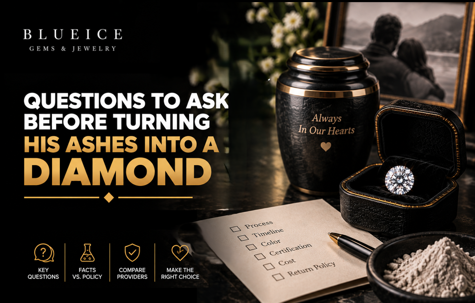 Questions to Ask Before Turning Your Husband’s Ashes Into a Diamond