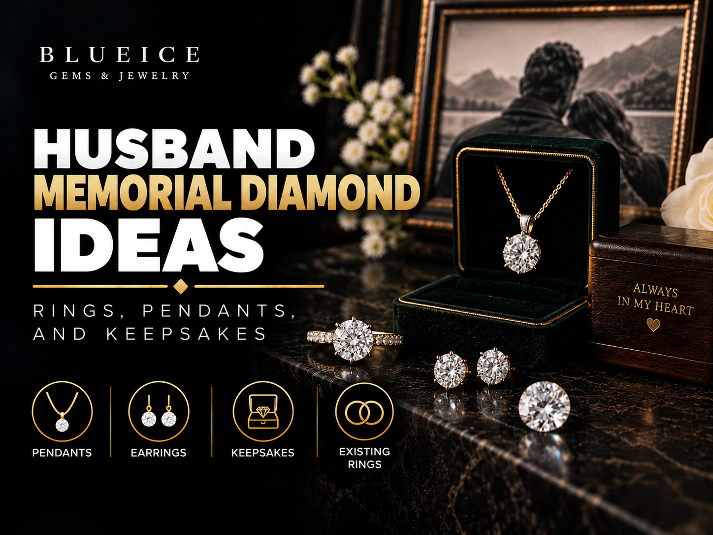 Husband Memorial Diamond Ideas: Rings, Pendants, and Keepsakes