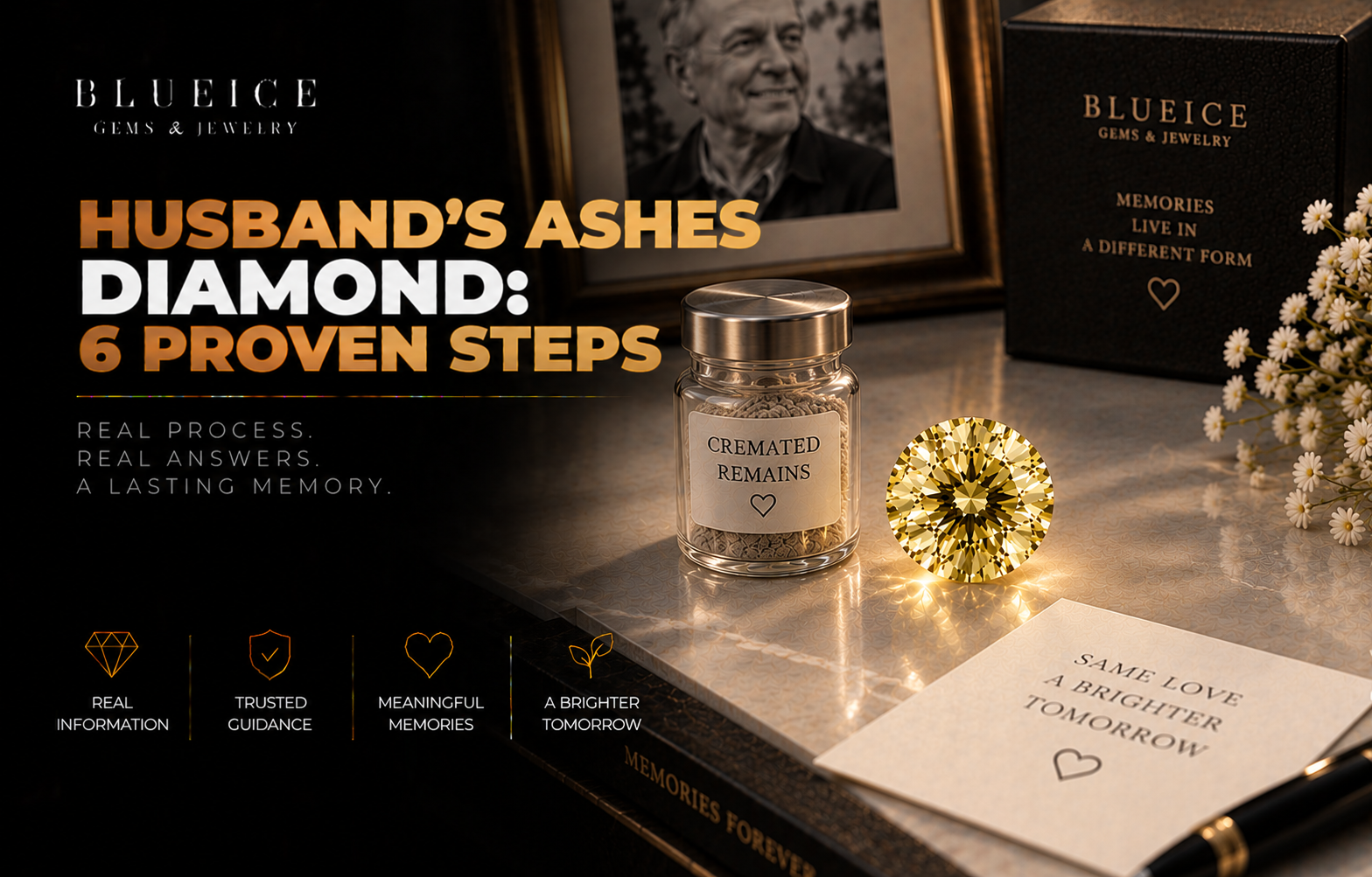 How to Turn Your Husband’s Ashes Into a Diamond