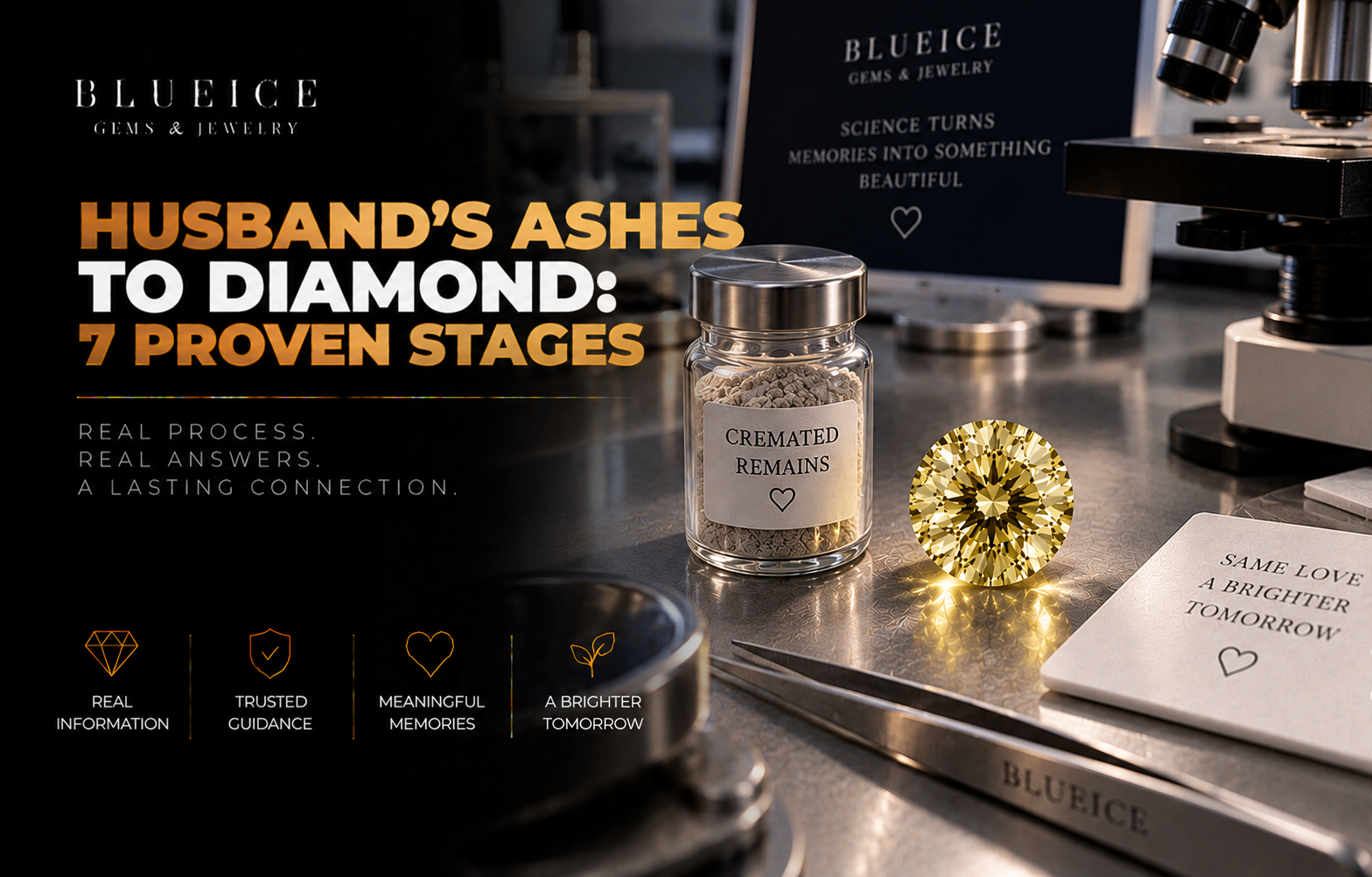 How a Memorial Diamond Is Made From Your Husband’s Ashes