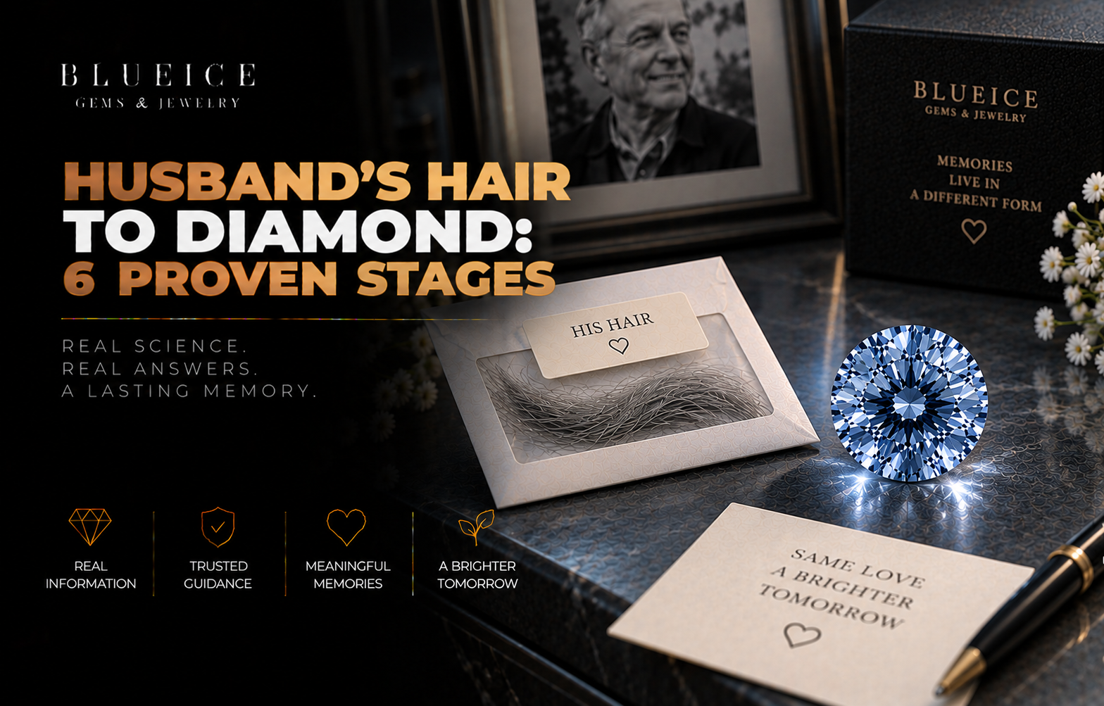 How a Memorial Diamond Is Made From Your Husband’s Hair