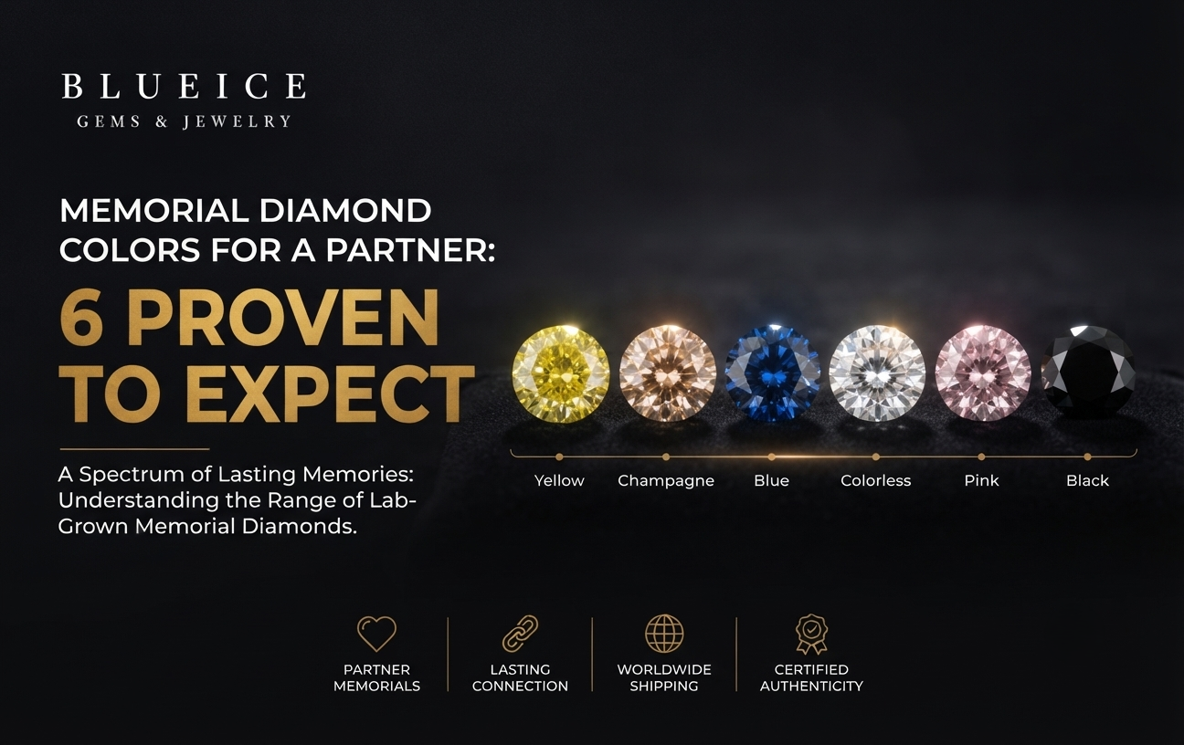 Memorial Diamond Colors for a Partner: What to Expect