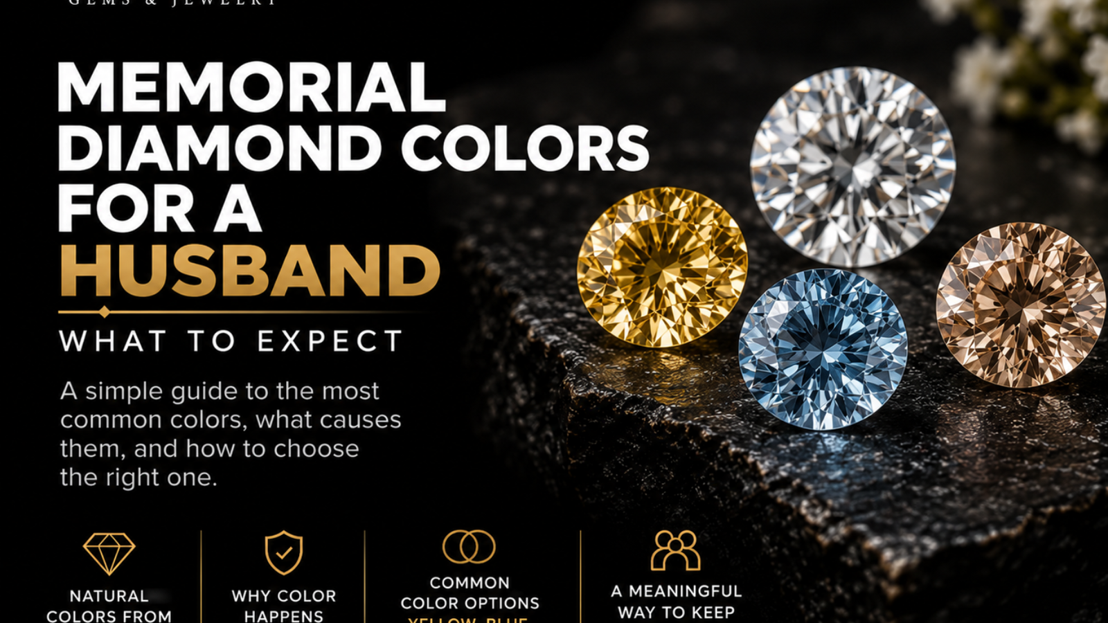 memorial diamond colors husband expect