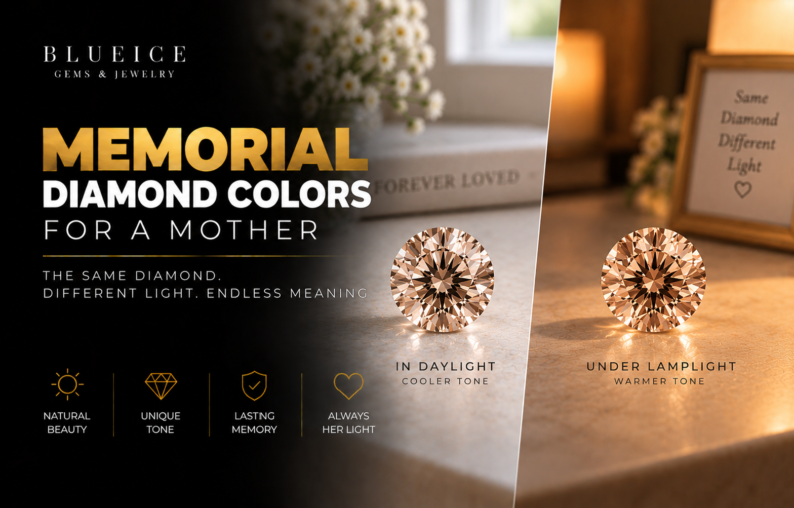 Memorial Diamond Colors for a Mother: What to Expect