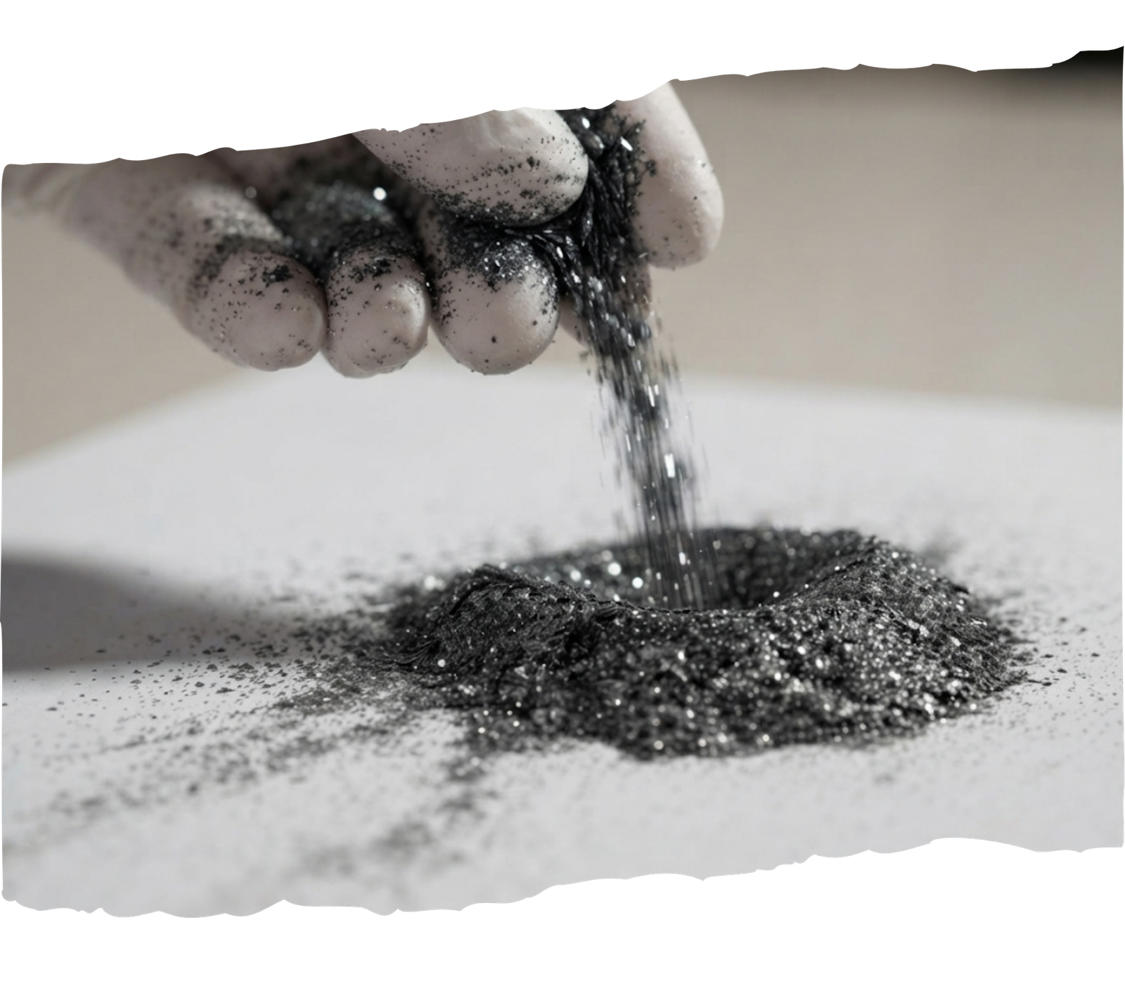 Stage 2 graphitization process for memorial diamonds showing purified carbon converted into graphite.
