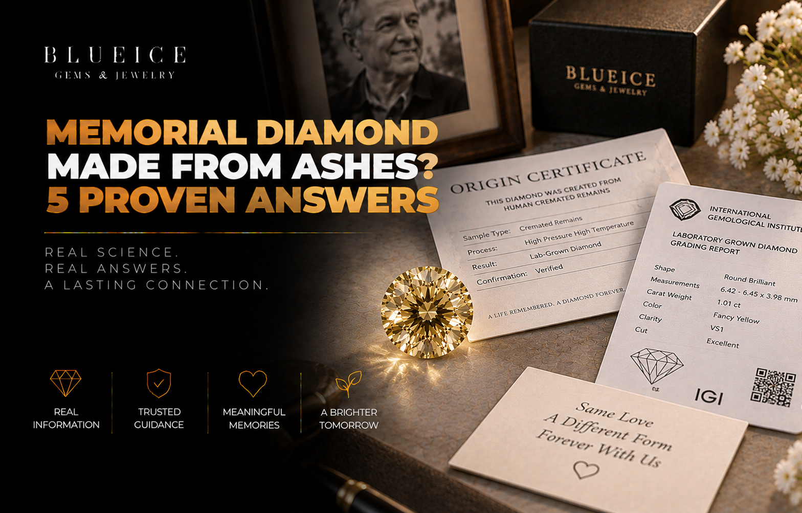 Is a Memorial Diamond Really Made From Your Husband’s Ashes?