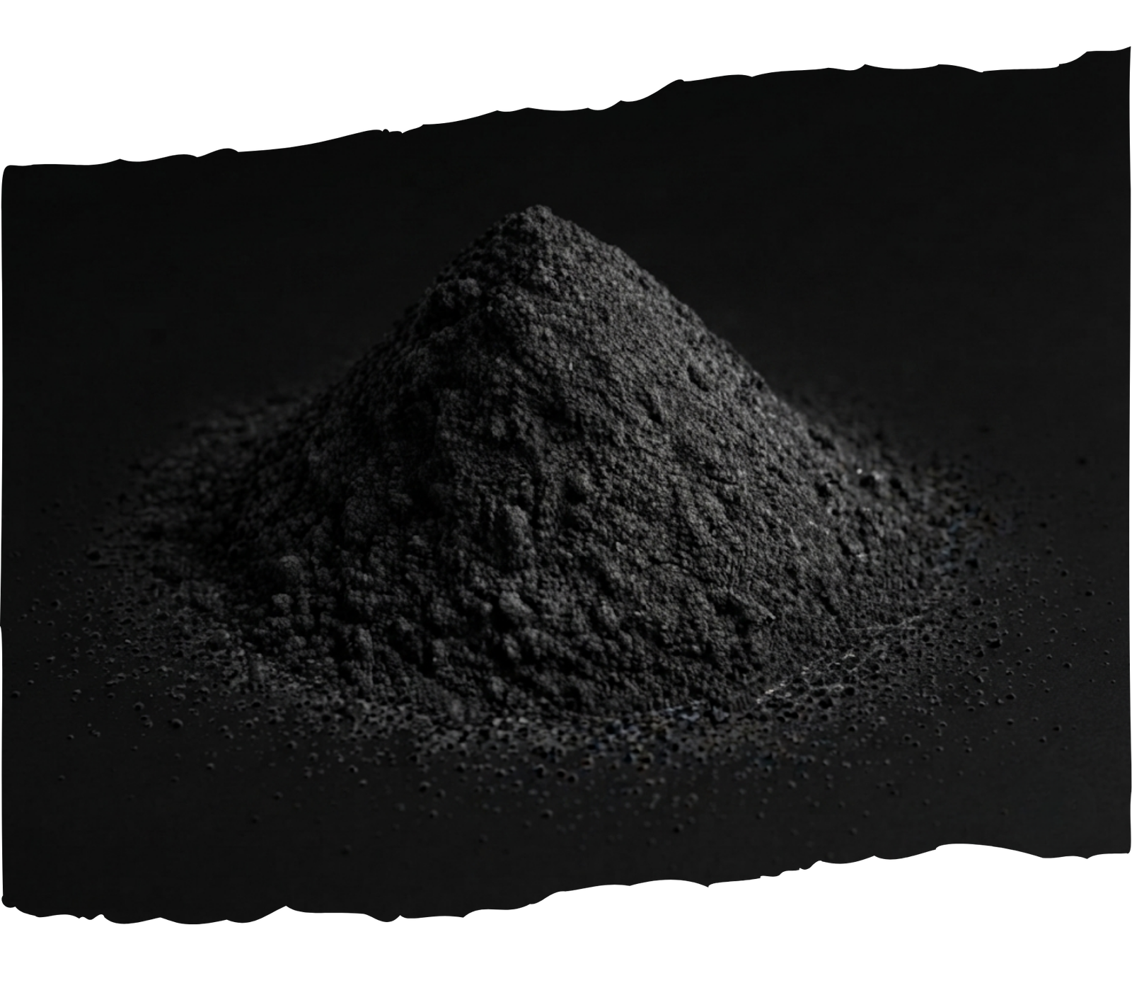 Stage 2 graphite conversion for a memorial diamond showing refined 99.9% pure carbon powder.