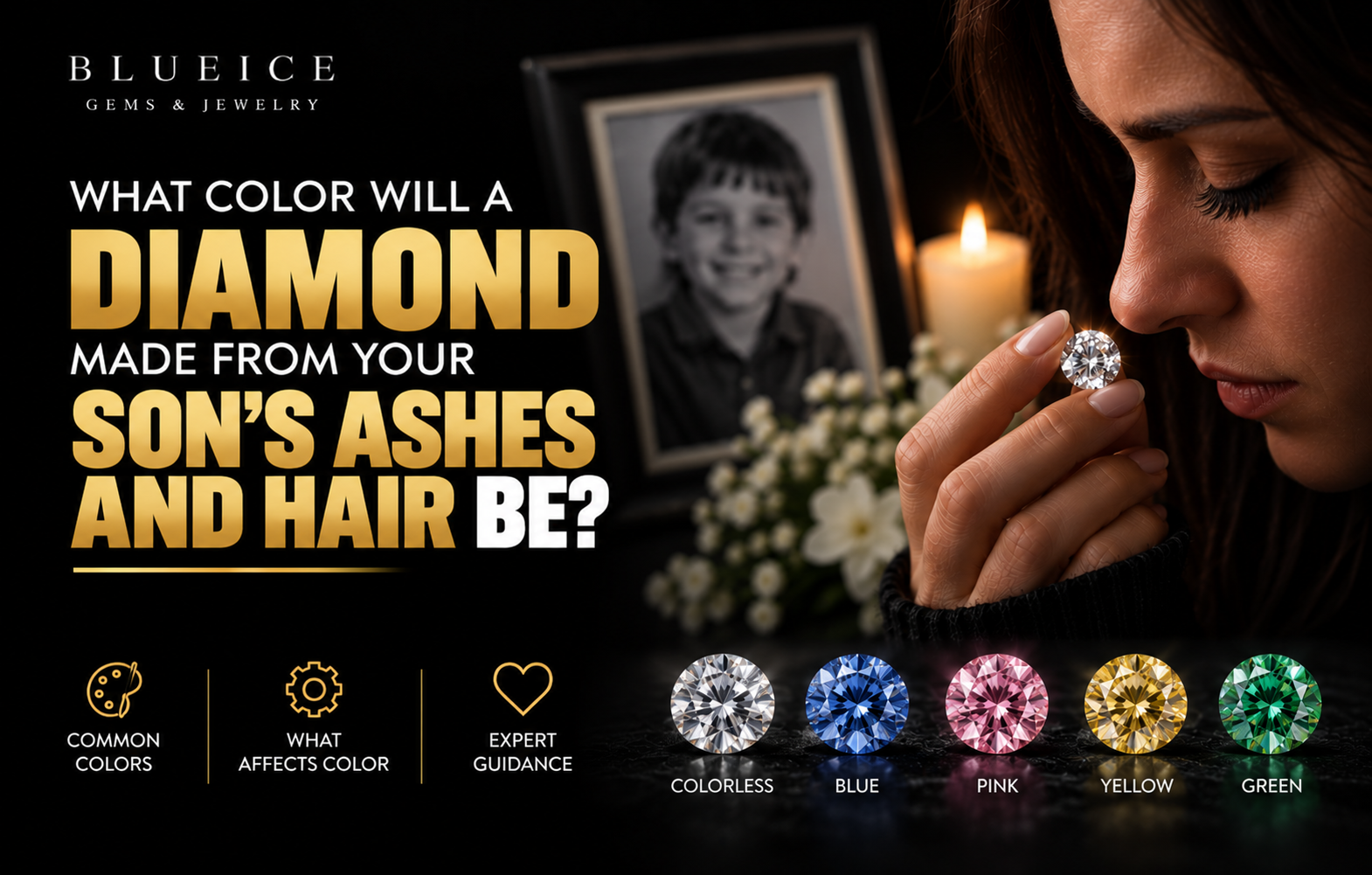 What Color Will a Diamond Made From Your Son’s Ashes and Hair Be?