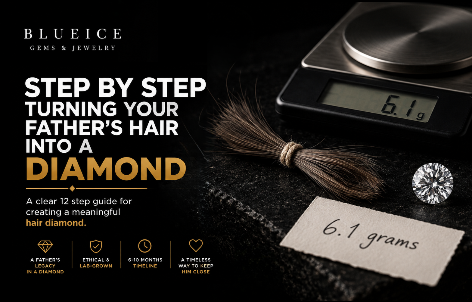 Step by Step: Turning Your Father’s Hair Into a Diamond