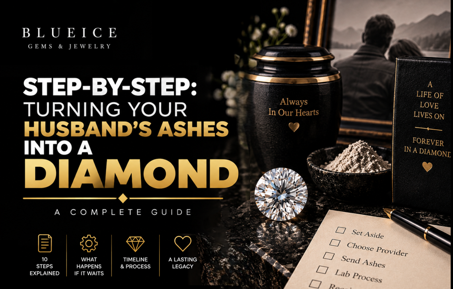 Step by Step: Turning Your Husband’s Ashes Into a Diamond
