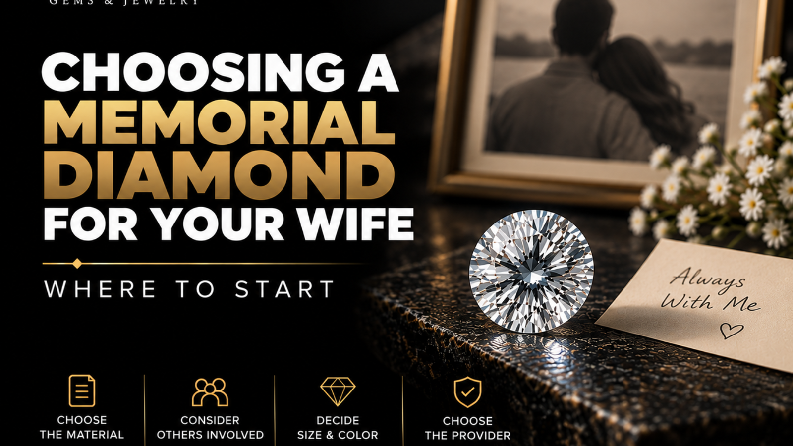 memorial diamond for your wife