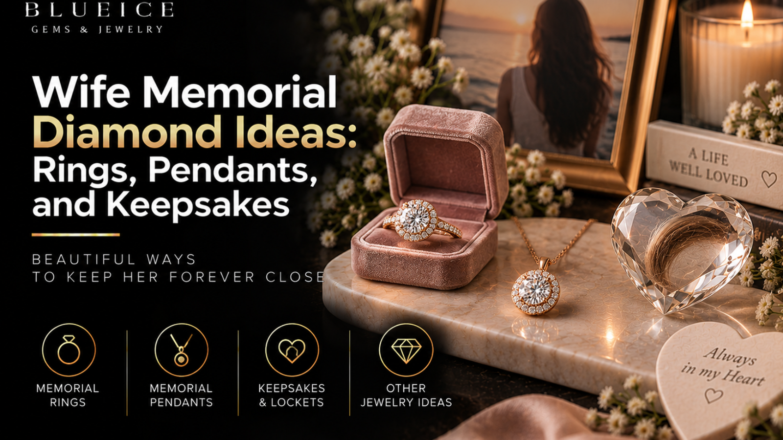 wife memorial diamond ideas