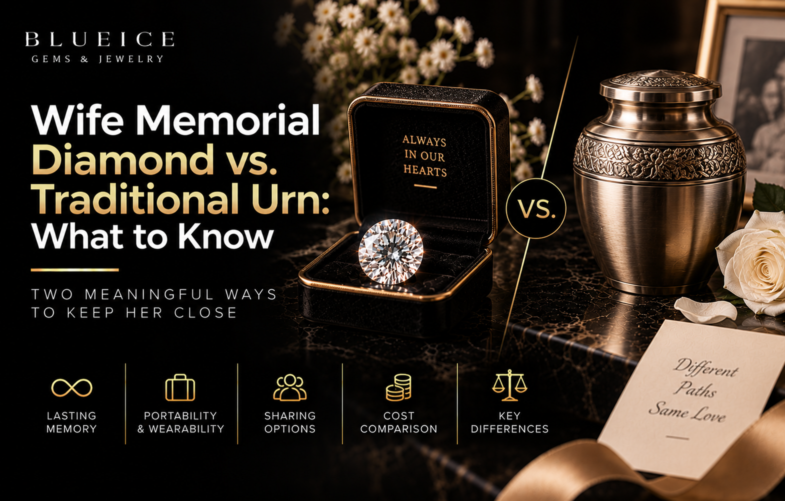 Wife Memorial Diamond vs. Traditional Urn: What to Know