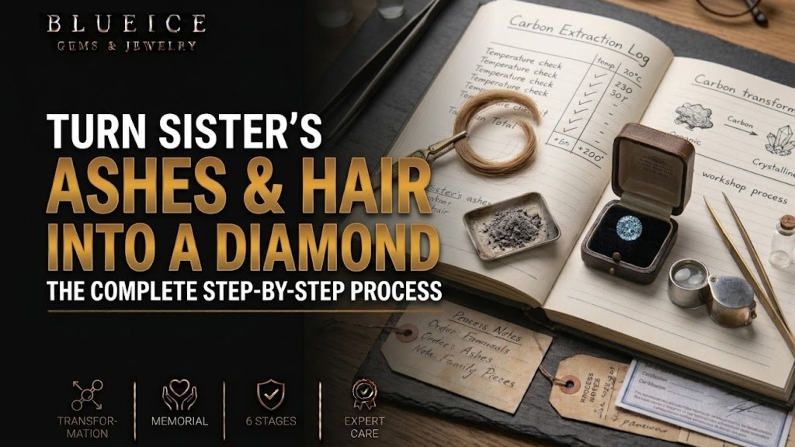 Ashes and Hair Into a Diamond