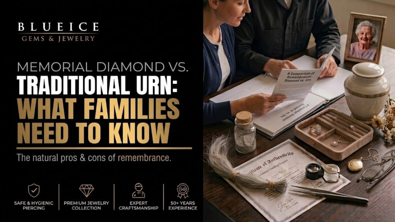 Grandmother Memorial Diamond vs. Traditional Urn What to Know