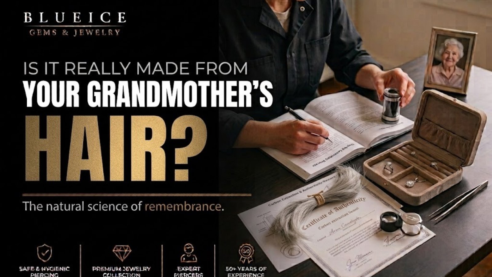 Is a Memorial Diamond Really Made From Your Grandmother Hair