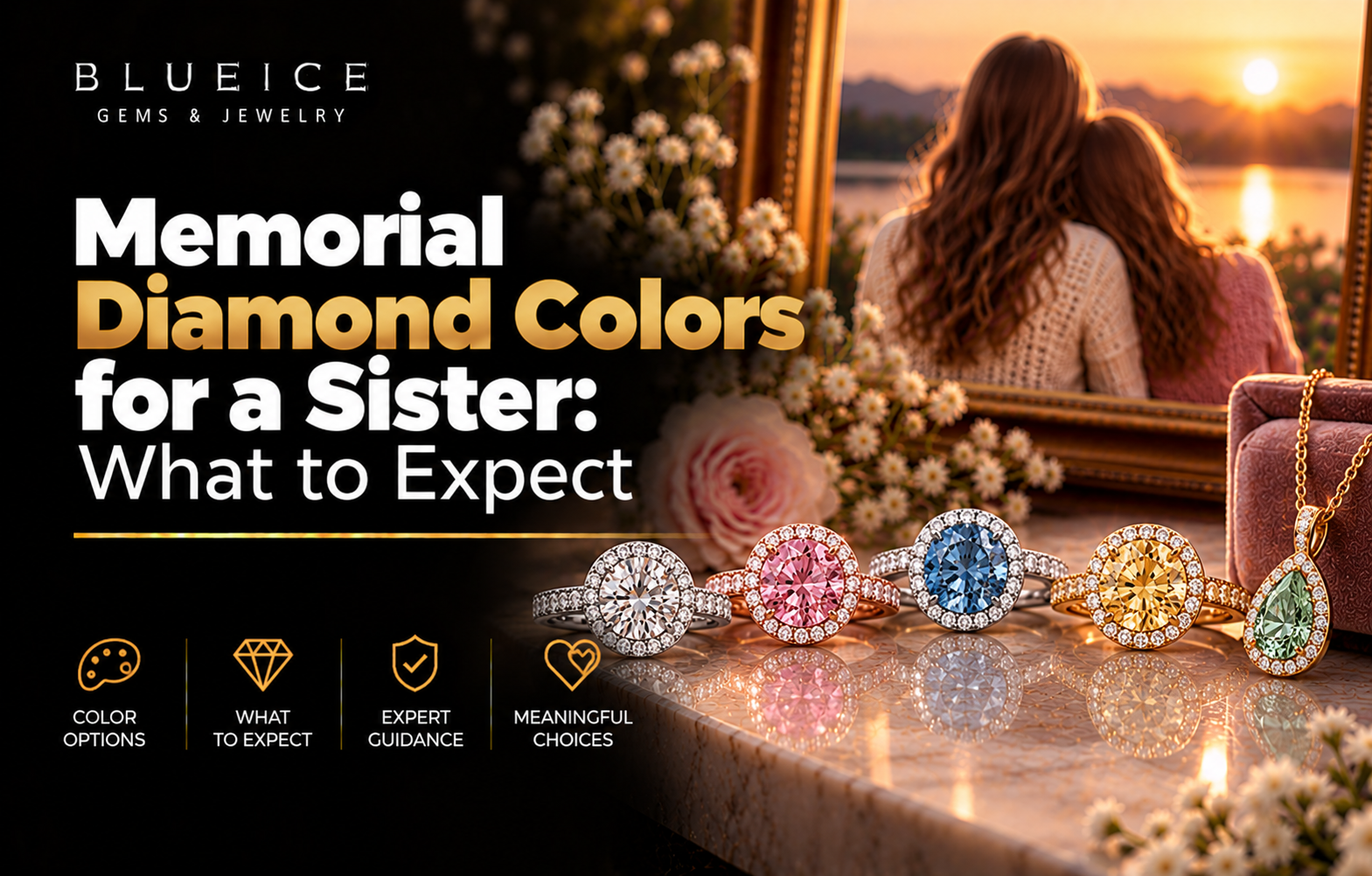 Memorial Diamond Colors for a Sister: What to Expect