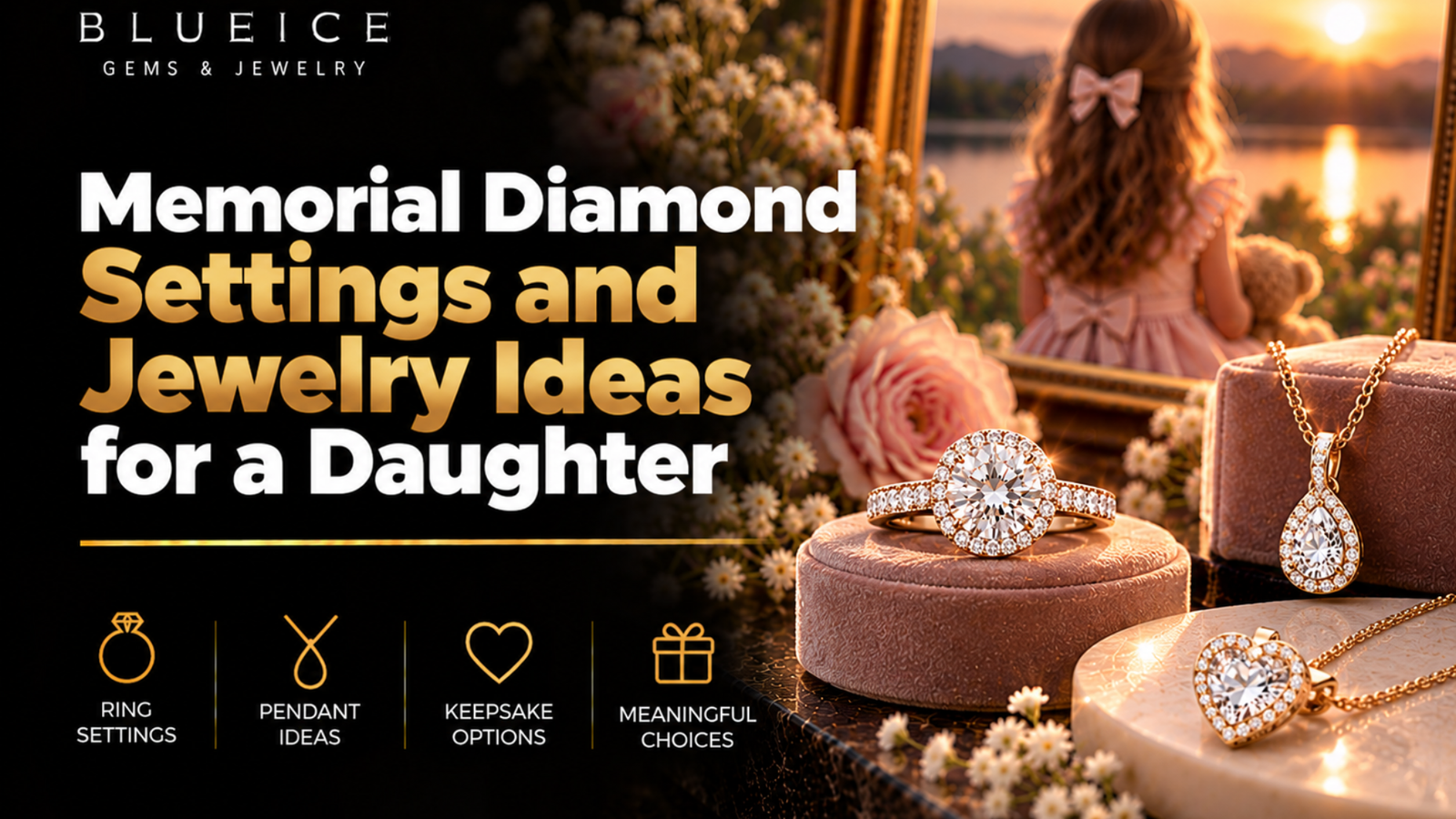 Memorial Diamond Settings and Jewelry Ideas for a Daughter