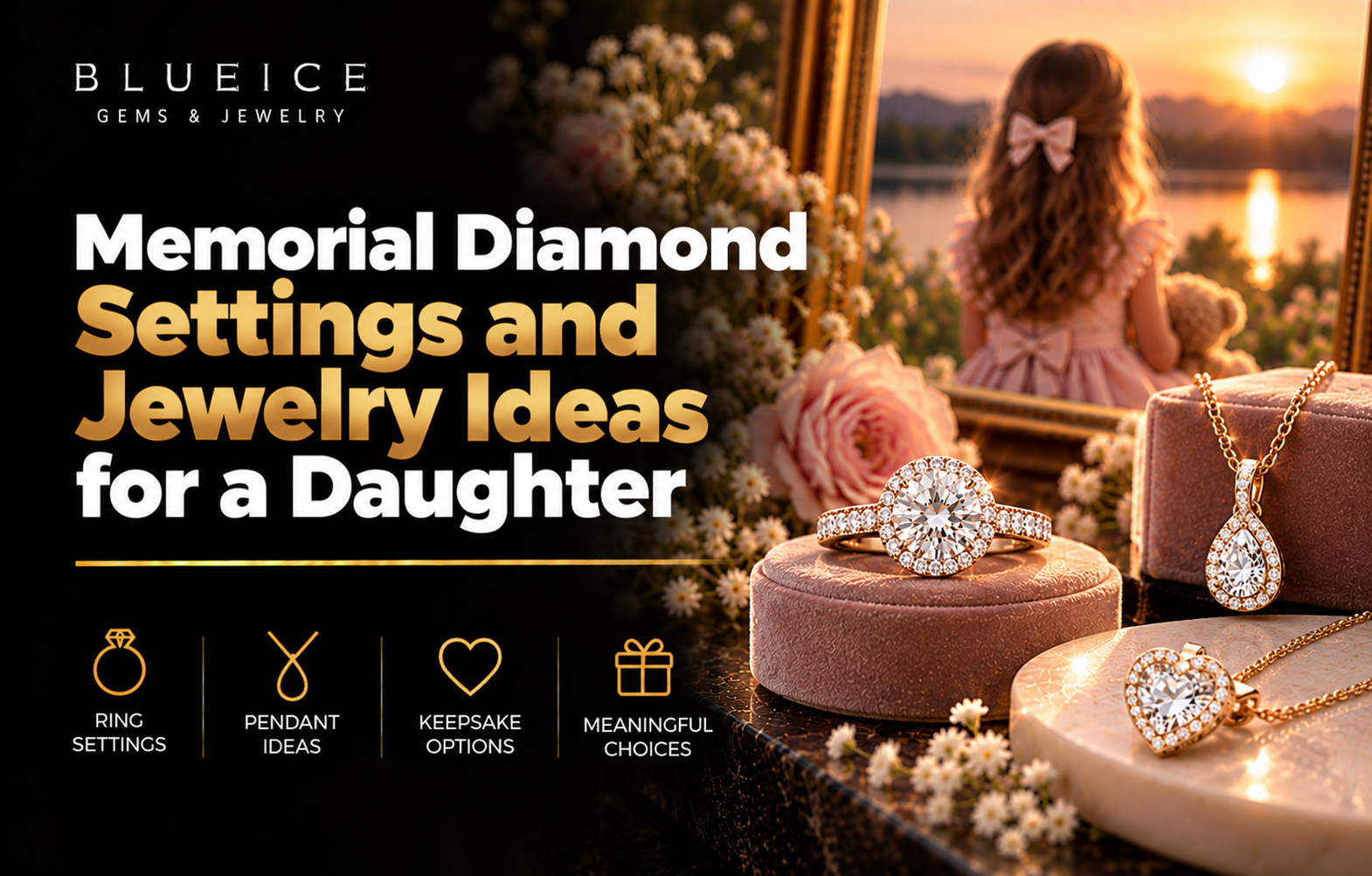 Memorial Diamond Settings and Jewelry Ideas for a Daughter