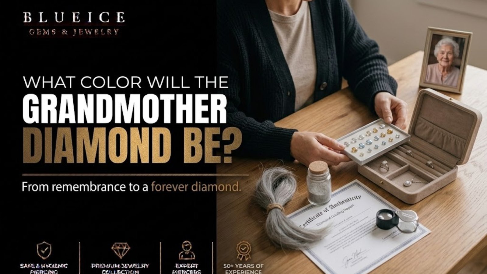 What Color Will a Diamond Made From Your GrandmotherAshes and Hair Be
