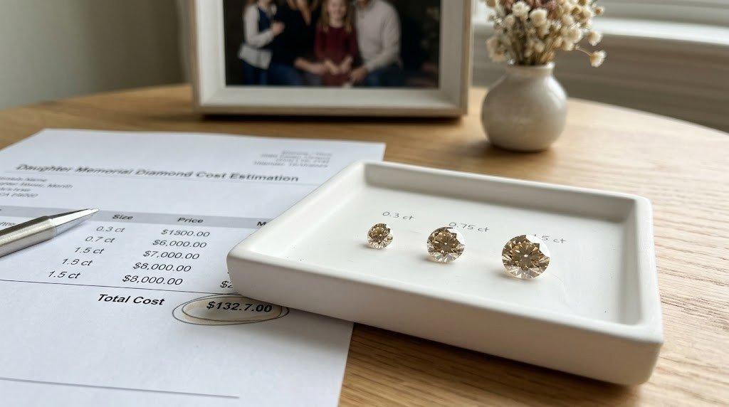 daughter memorial diamond cost