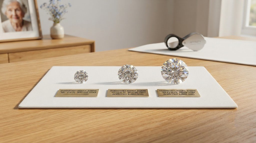 grandmother memorial diamond cost