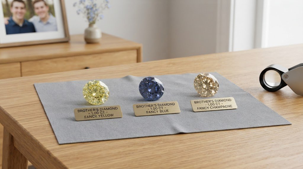 memorial diamond colors for a brother