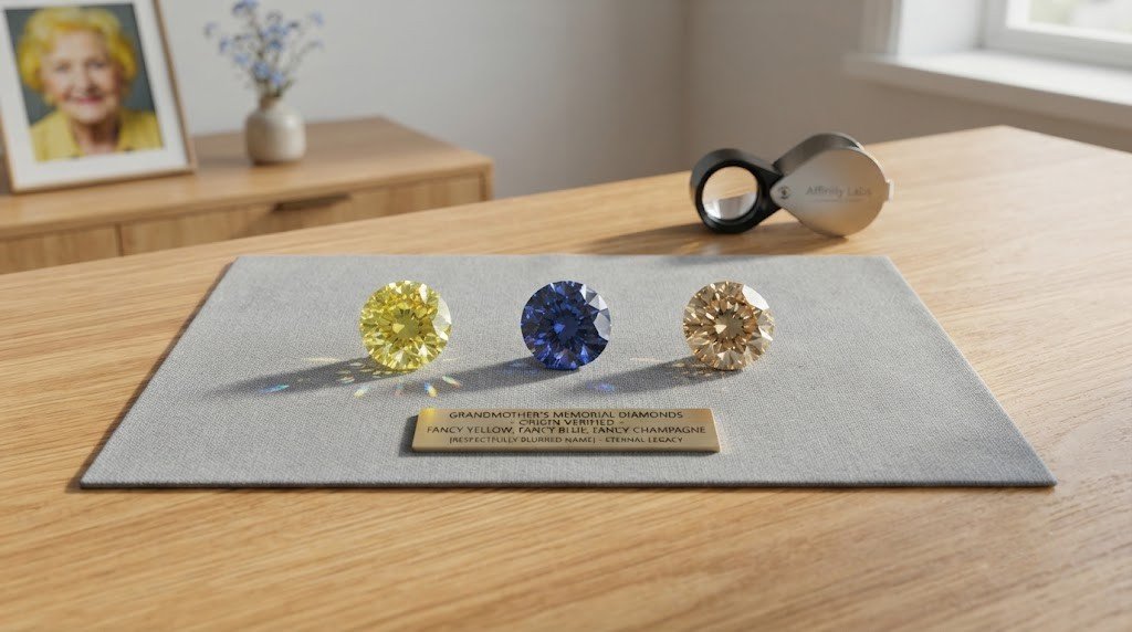 memorial diamond colors for a grandmother